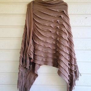 NWT Amazing Tickled Pink Woman's Fashionable Poncho - One Size Fits